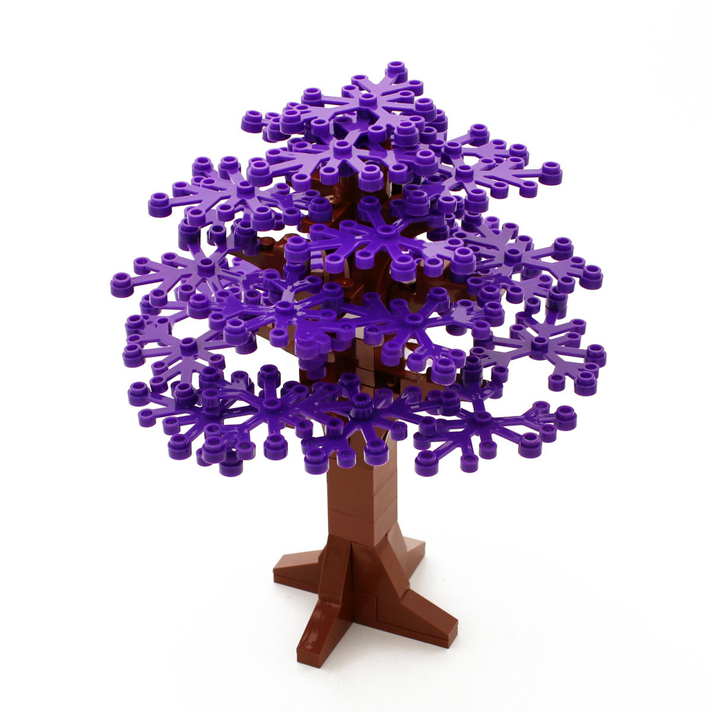 Small Plastic Building Blocks, 58PCS Tree Set x 3, #2417 DIY Scene MOC