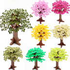 Small Plastic Building Blocks, 58PCS Tree Set x 3, #2417 DIY Scene MOC