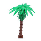 Tropical Plant Set: 3 Sets of 11pcs Small Pieces Bricks for Palm & Coconut Trees (Styles 6135/2563/6064)