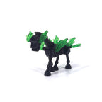 Halloween Skeleton Figurines, Ghost and Death God Figures, Cemetery Building Block Scenes Figurines