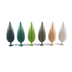 Small Particle Building Garden Parts, Spruce Tree Street Scenery Ornaments, 3778 Cypress Forest Scene Decoration