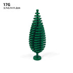 Small Particle Building Garden Parts, Spruce Tree Street Scenery Ornaments, 3778 Cypress Forest Scene Decoration