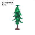 Small Particles Assemble 2682 Building Blocks, 1*1 Round Plate Upright Leaf Plant, Leaf-Shaped Garden Trees