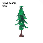 Small Particles Assemble 2682 Building Blocks, 1*1 Round Plate Upright Leaf Plant, Leaf-Shaped Garden Trees