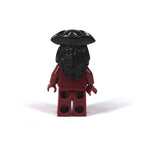 15413 Pirate Hair Decorations, Small Particle Assembly Building Blocks Toy, MOC Figure Hat Accessories