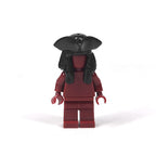 15413 Pirate Hair Decorations, Small Particle Assembly Building Blocks Toy, MOC Figure Hat Accessories