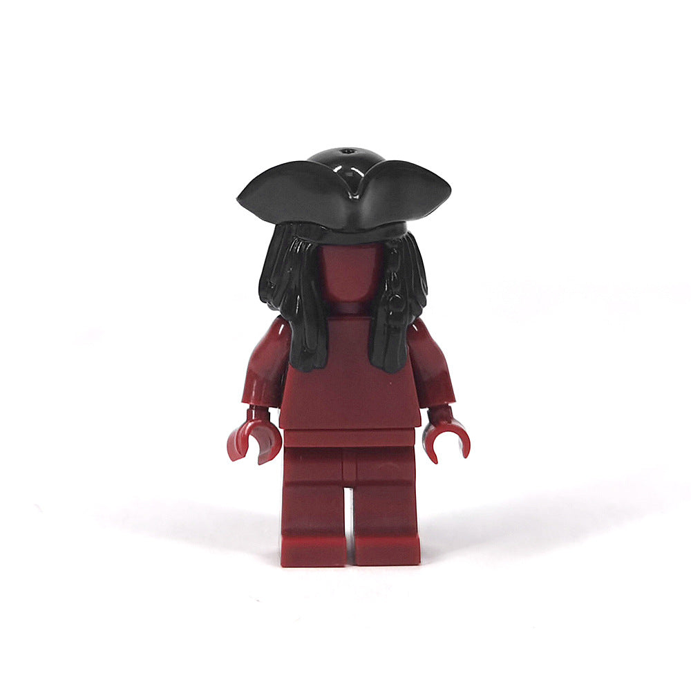 15413 Pirate Hair Decorations, Small Particle Assembly Building Blocks Toy, MOC Figure Hat Accessories