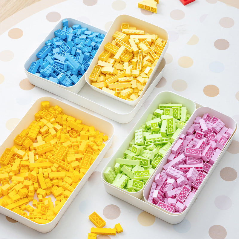 Building Block Storage Box, Parts Sorting Tray, Small Particle Classification Tray, Toy Storage Box