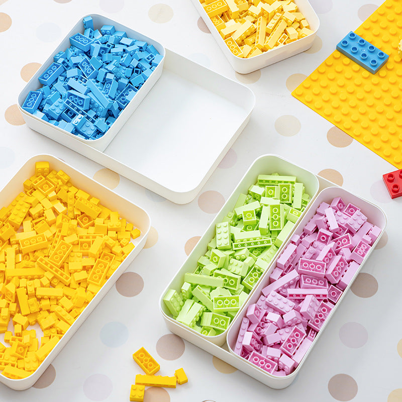 Building Block Storage Box, Parts Sorting Tray, Small Particle Classification Tray, Toy Storage Box