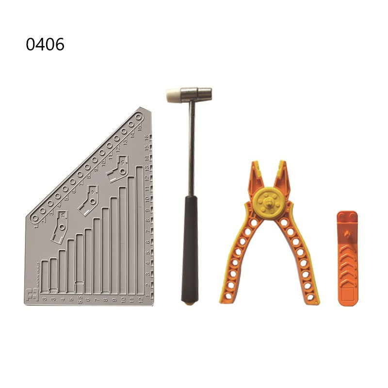 Building Block Tool Set, Small Particle Measuring Ruler, Pliers, Separator, Prying Tool, Disassembly Tools