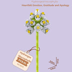 Intelligent Small Particle Assembly Building Blocks in the Shape of Flowers, Compatible with Realistic Everlasting Flowers, Best Birthday and Christmas Gift