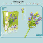 Intelligent Small Particle Assembly Building Blocks in the Shape of Flowers, Compatible with Realistic Everlasting Flowers, Best Birthday and Christmas Gift