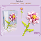 Intelligent Small Particle Assembly Building Blocks in the Shape of Flowers, Compatible with Realistic Everlasting Flowers, Best Birthday and Christmas Gift