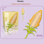 Intelligent Small Particle Assembly Building Blocks in the Shape of Flowers, Compatible with Realistic Everlasting Flowers, Best Birthday and Christmas Gift