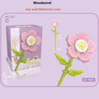 Intelligent Small Particle Assembly Building Blocks in the Shape of Flowers, Compatible with Realistic Everlasting Flowers, Best Birthday and Christmas Gift
