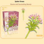 Intelligent Small Particle Assembly Building Blocks in the Shape of Flowers, Compatible with Realistic Everlasting Flowers, Best Birthday and Christmas Gift