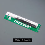 Stainless Steel Anti-Static Tweezers - Straight/Bent Tips for Electronics