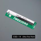 Stainless Steel Anti-Static Tweezers - Straight/Bent Tips for Electronics
