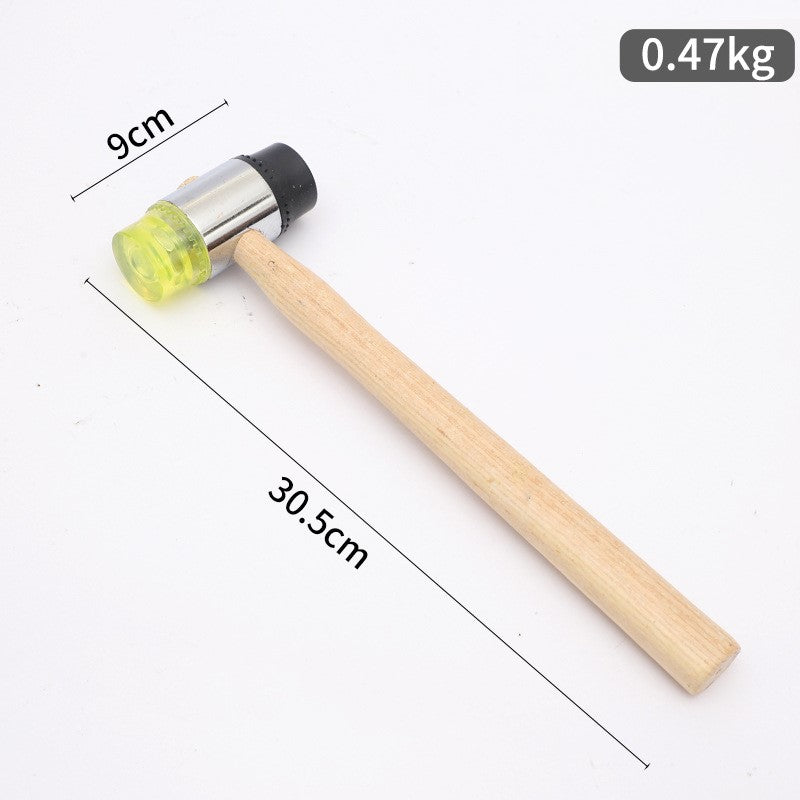 Large MOC Assembly Hammer, Building Block Assembly Rubber Tip Building Tool, Industrial-Grade Installation Hammer