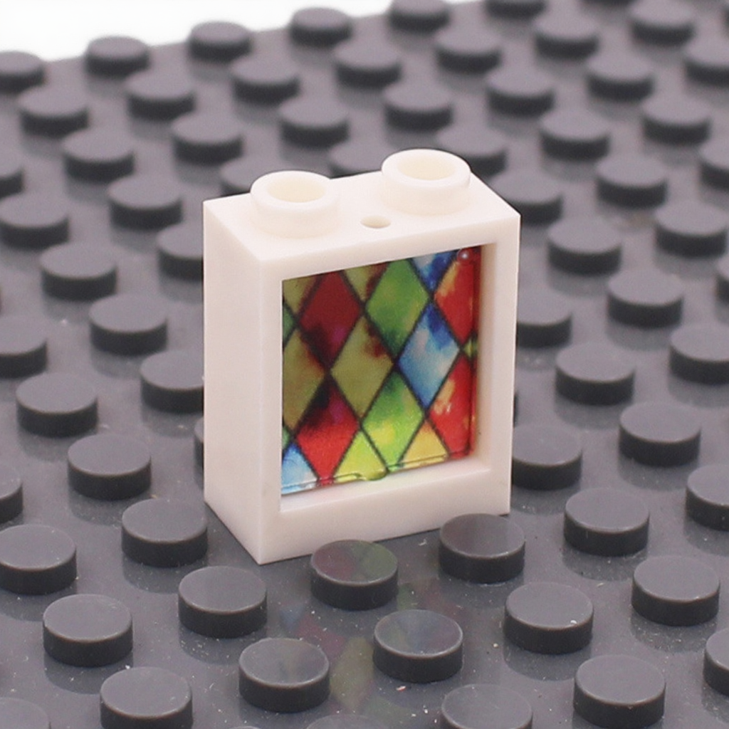 1x2x2 Glass Windows & Colored Wall Panels | 5 Frame Colors & 6 Glass Styles | Compatible with #60592+#60601
