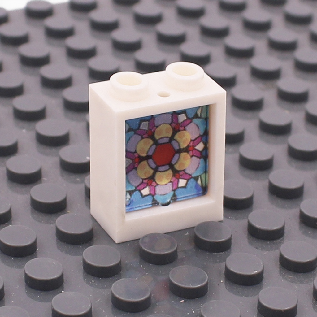 1x2x2 Glass Windows & Colored Wall Panels | 5 Frame Colors & 6 Glass Styles | Compatible with #60592+#60601