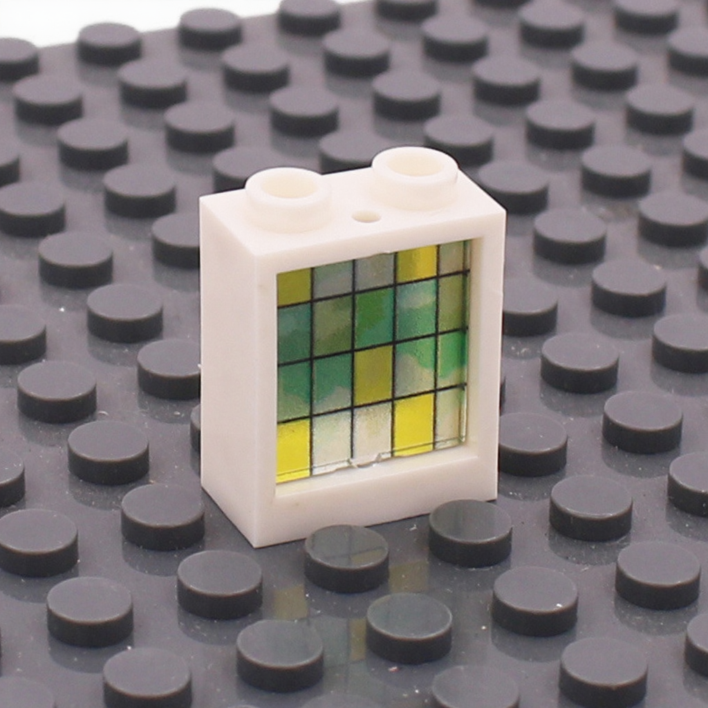 1x2x2 Glass Windows & Colored Wall Panels | 5 Frame Colors & 6 Glass Styles | Compatible with #60592+#60601