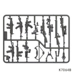 Compatible with Modern Military Equipment, Special Forces Firearms and Weapon Accessories, and Small Building Block Bricks x 10Set