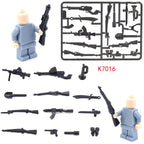 Compatible with Modern Military Equipment, Special Forces Firearms and Weapon Accessories, and Small Building Block Bricks x 10Set