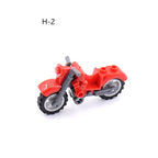 Modern Military Scene With Compatible Parts, Suitable For Assembling Two-Wheeled Motorcycles, Small Building Block Parts x 10