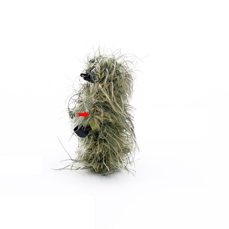 MOC Grass and Snow Concealment Suit, Handmade Wool Camouflage Suit, Block Figure Wearing Equipment Accessories x 10