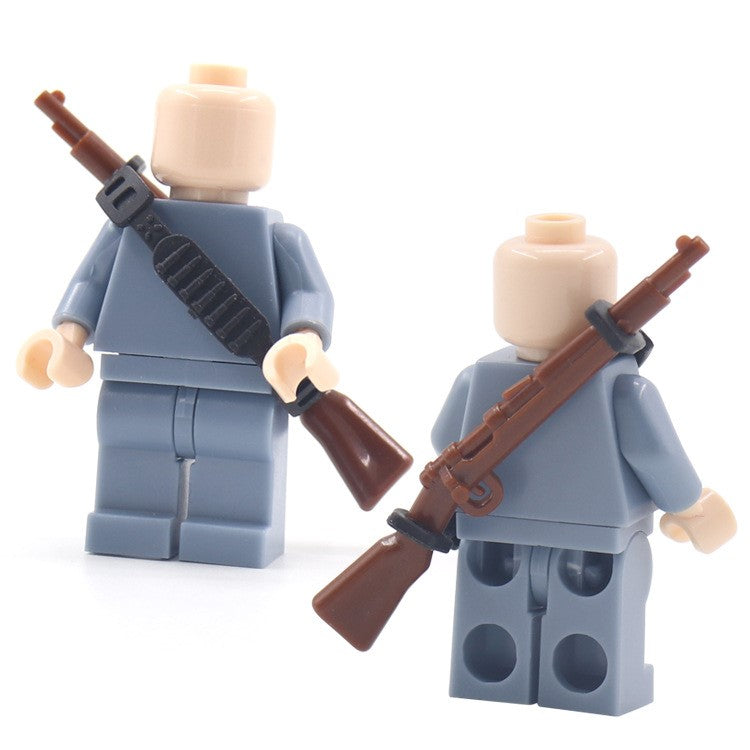 MOC Modern WWII Military Series Gun Belt, Minifigure Military Equipment, Small Particle Building Block Accessories x 20