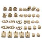 Moc Figure Accessories, Military Gear Bags, Helmets, Vests, Sandbags, And Small Building Block Accessories