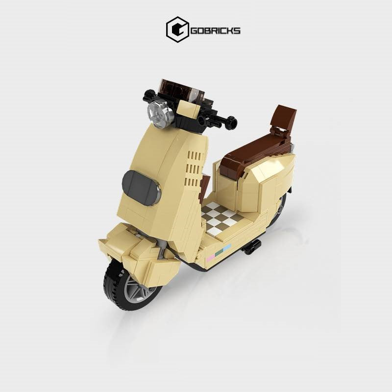 GOBRICKS MOC Set, Retro Electric Motorcycle, NO: HZZQ202541-46