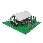 MOC Small Particle Building Block Set, Urban Camping and Picnic Scene Accessories, DIY Outdoor Building Block Set