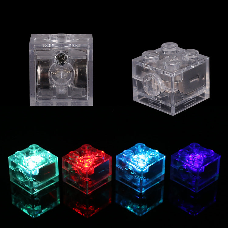 2*2 Brick Led Light Accessories, Compatible With Small Particle Building Blocks, Led Light Multi-Color Flashing Toy Accessories