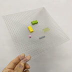 Compatible With Small Particle 32X32 Single-Sided Base Plates, 25.5*25.5Cm Pixel Art Transparent Base Plates, Moc Accessories Transparent Base Plates