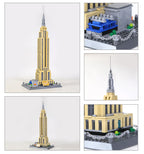 Wangge-5212 American New York Empire State Building Set, Compatible with Small Particle Building Toys, Best Building Gifts for Men
