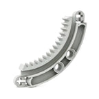 1kg Contains Approximately 266 PCS Bricks, Compatible 78442 - 6344426 Technic, Gear Rack 6 x 6 Curved ( Not Gobricks )