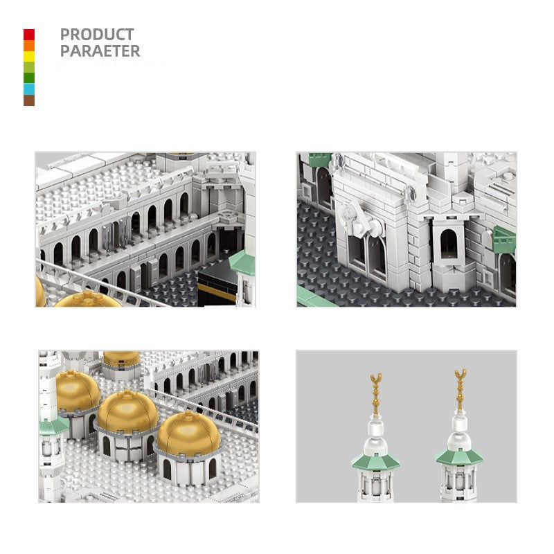 Wange - Masjid al-Haram, Mecca, Saudi Arabia Mini Building Block Set, Compatible Educational Toy Gift - 6220