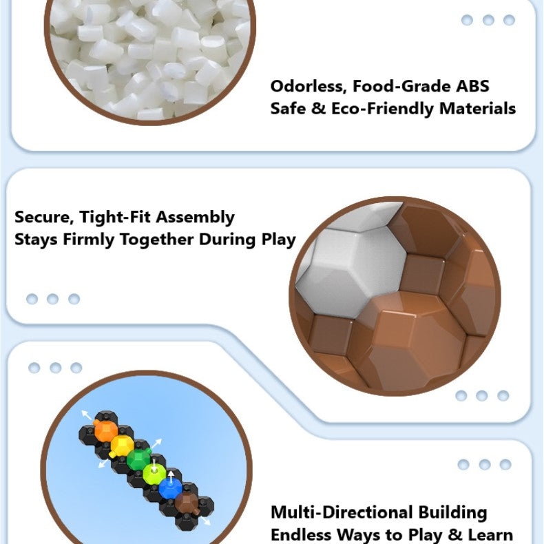 KADELE Rugby Football Building Set for Boys ¨C 223PCS 3D Puzzle Toy, STEM Educational Gift for Kids