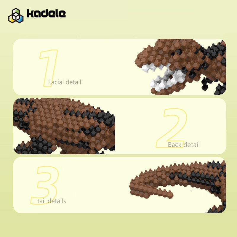 KADELE Tyrannosaurus Rex Building Set ¨C 326PCS 3D Dino Puzzle, STEM Educational Toy for Kids