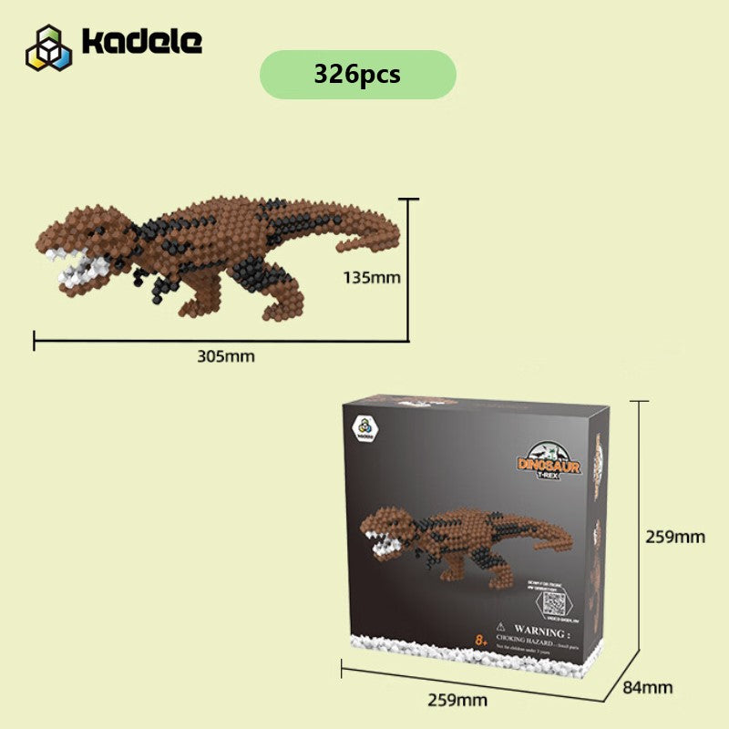KADELE Tyrannosaurus Rex Building Set ¨C 326PCS 3D Dino Puzzle, STEM Educational Toy for Kids
