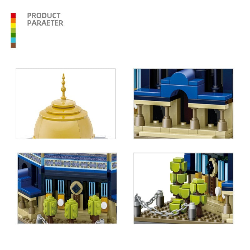 Wange - Zestaw konstrukcyjny Kopu?a na Skale w Jerozolimie, 5243 kompatybilnych mini klock¨®w