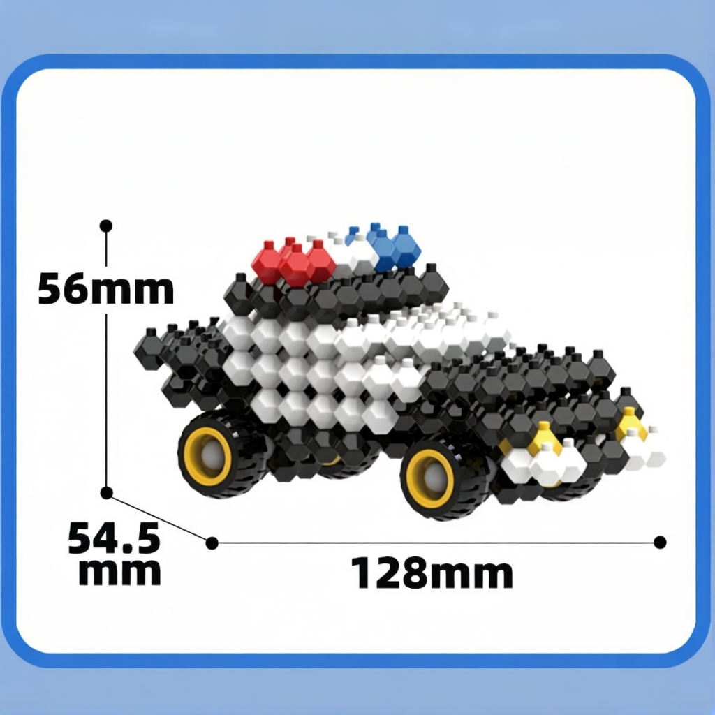 KADELE Vehicle Building Block Set – City Rescue Mission 3D Puzzle Toy for Boys, Multi-Directional Snap-Tight Bricks
