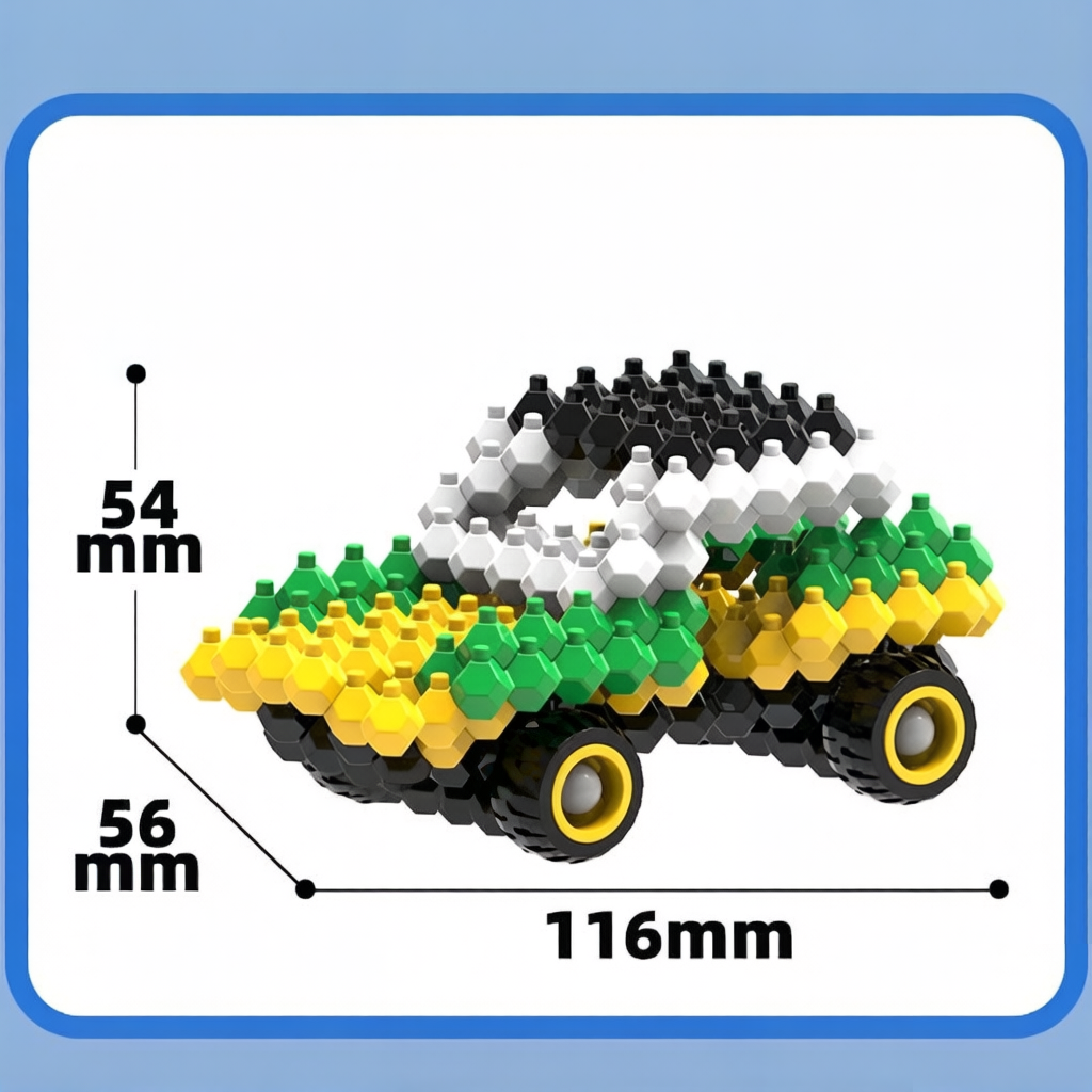 KADELE Vehicle Building Block Set – City Rescue Mission 3D Puzzle Toy for Boys, Multi-Directional Snap-Tight Bricks