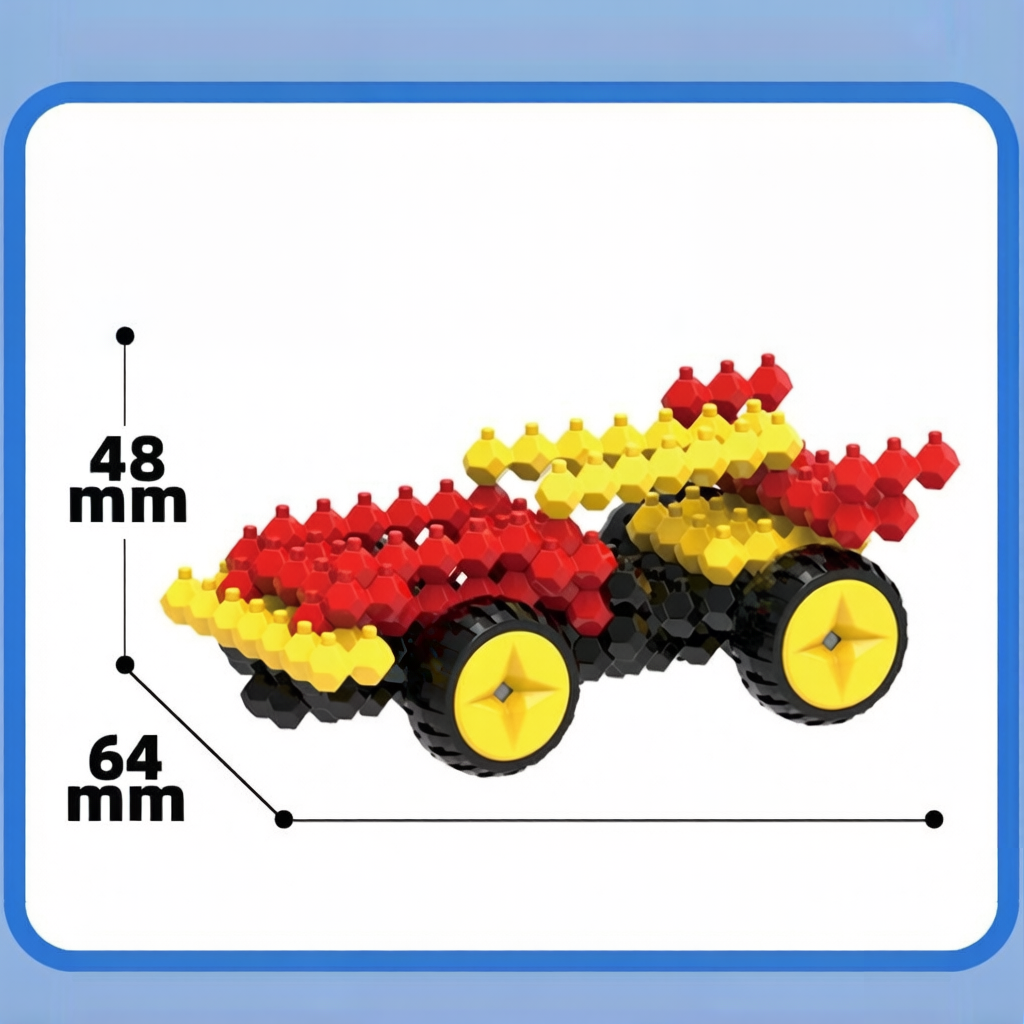 KADELE Vehicle Building Block Set – City Rescue Mission 3D Puzzle Toy for Boys, Multi-Directional Snap-Tight Bricks