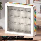 Building Block Figurine Rainbow Photo Frame, Compatible with Small Particle DIY Storage Ornaments
