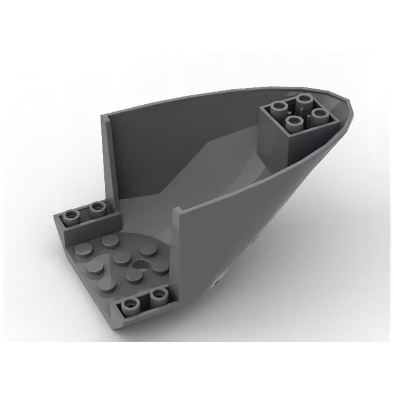 87616 Small Building Blocks Parts, compatible with 6x10 Aircraft Tail Bottom Parts (NOT Gobricks Brand)