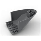 87616 Small Building Blocks Parts, compatible with 6x10 Aircraft Tail Bottom Parts (NOT Gobricks Brand)