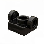 kf-0178 Building Block Part: 1x1 Assembly Piece with Studs on Two Opposite Sides (Non-GoBricks Brand)